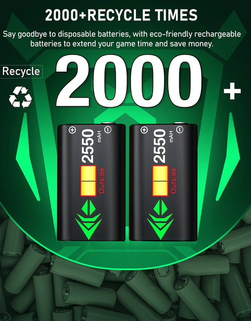 Load image into Gallery viewer, Controller Charger for Xbox, Charging Station with 2*2550Mah Controller Battery Packs for Xbox Series/One X/S/Elite
