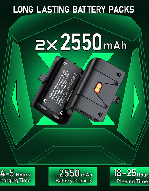 Load image into Gallery viewer, Controller Charger for Xbox, Charging Station with 2*2550Mah Controller Battery Packs for Xbox Series/One X/S/Elite
