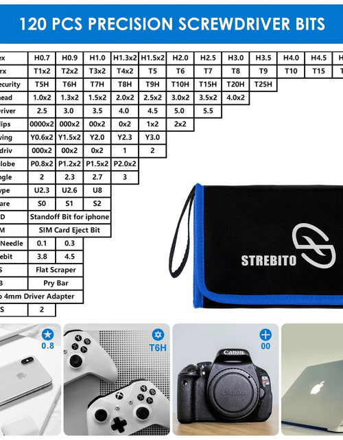 Load image into Gallery viewer, Precision Screwdriver Sets 142-Piece Electronics Precision Screwdriver with 120 Bits Magnetic Repair Tool Kit for Iphone, Computer,Household Appliances, Jewelry, Guita, Tablet,Game Console
