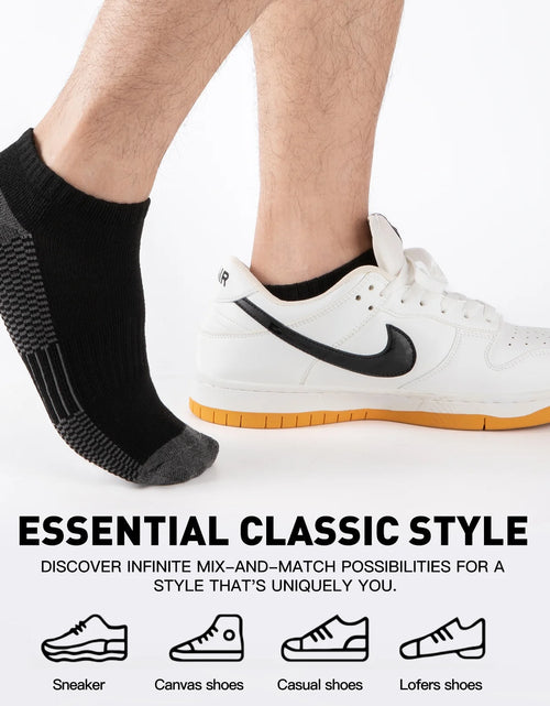 Load image into Gallery viewer, Mens 10 Pairs Athletic Ankle Socks Men'S Breathable Low Cut Socks
