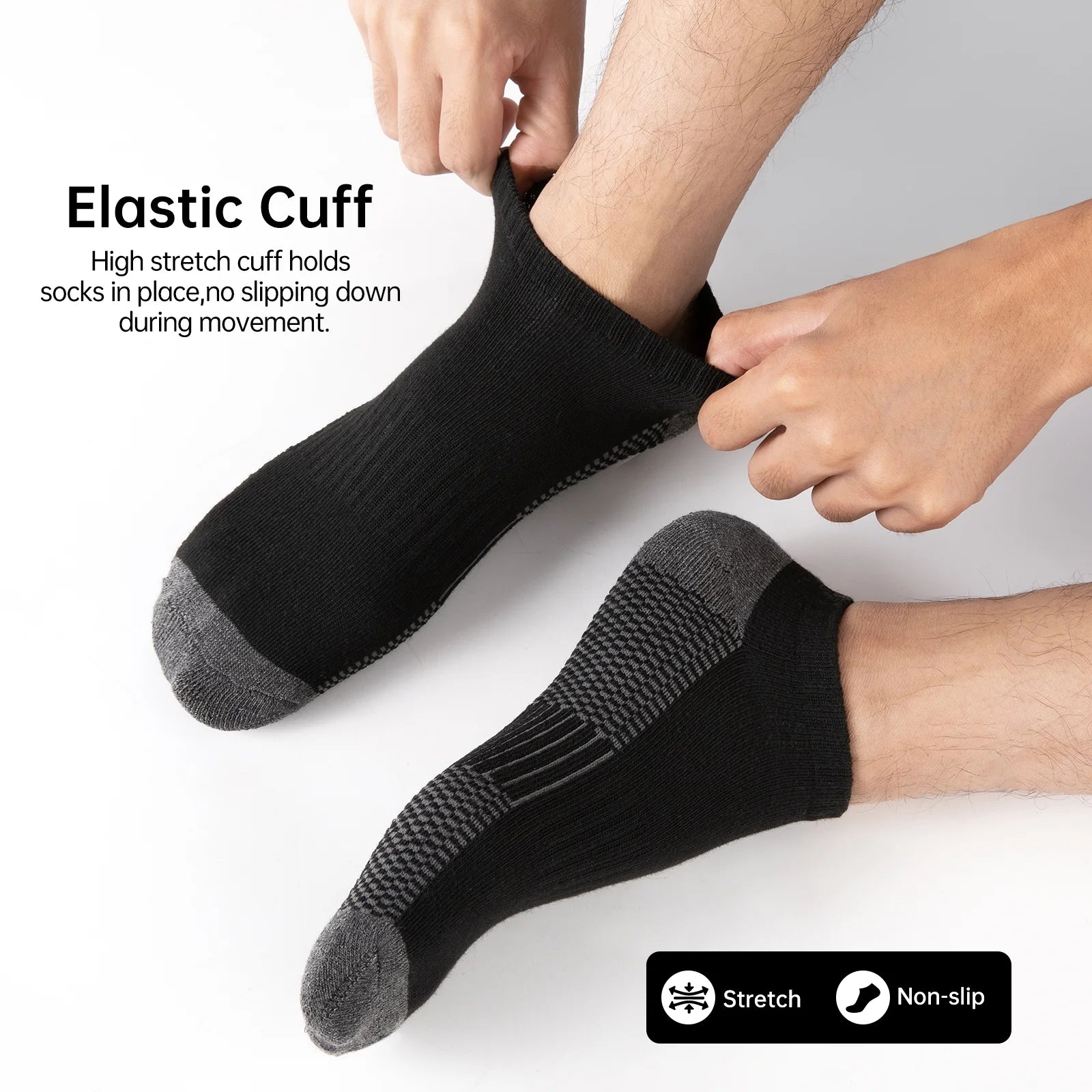 Mens 10 Pairs Athletic Ankle Socks Men'S Breathable Low Cut Socks