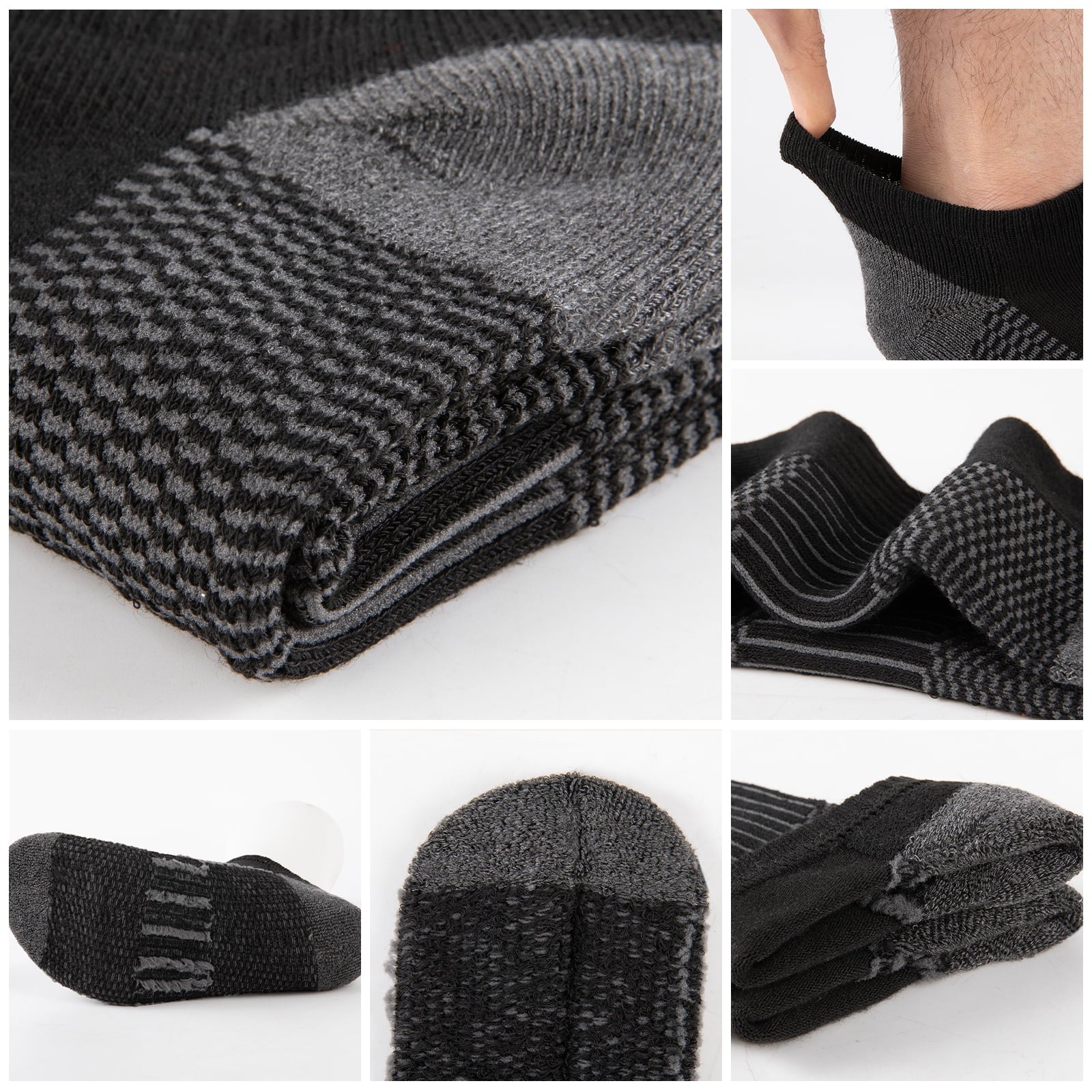 Mens 10 Pairs Athletic Ankle Socks Men'S Breathable Low Cut Socks