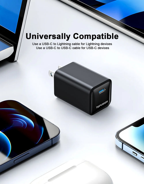 Load image into Gallery viewer, USB-C Charger Block 65W, Fast Charging Wall Charger Adapter for Apple, Android, 1 Pack
