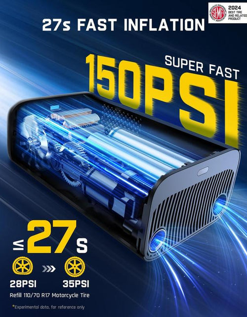 Load image into Gallery viewer, TireMaster Portable Tire Inflator – Smart ON/OFF Hose Design for Effortless Inflation Anywhere
